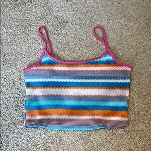 Multicolor Striped Women's Top